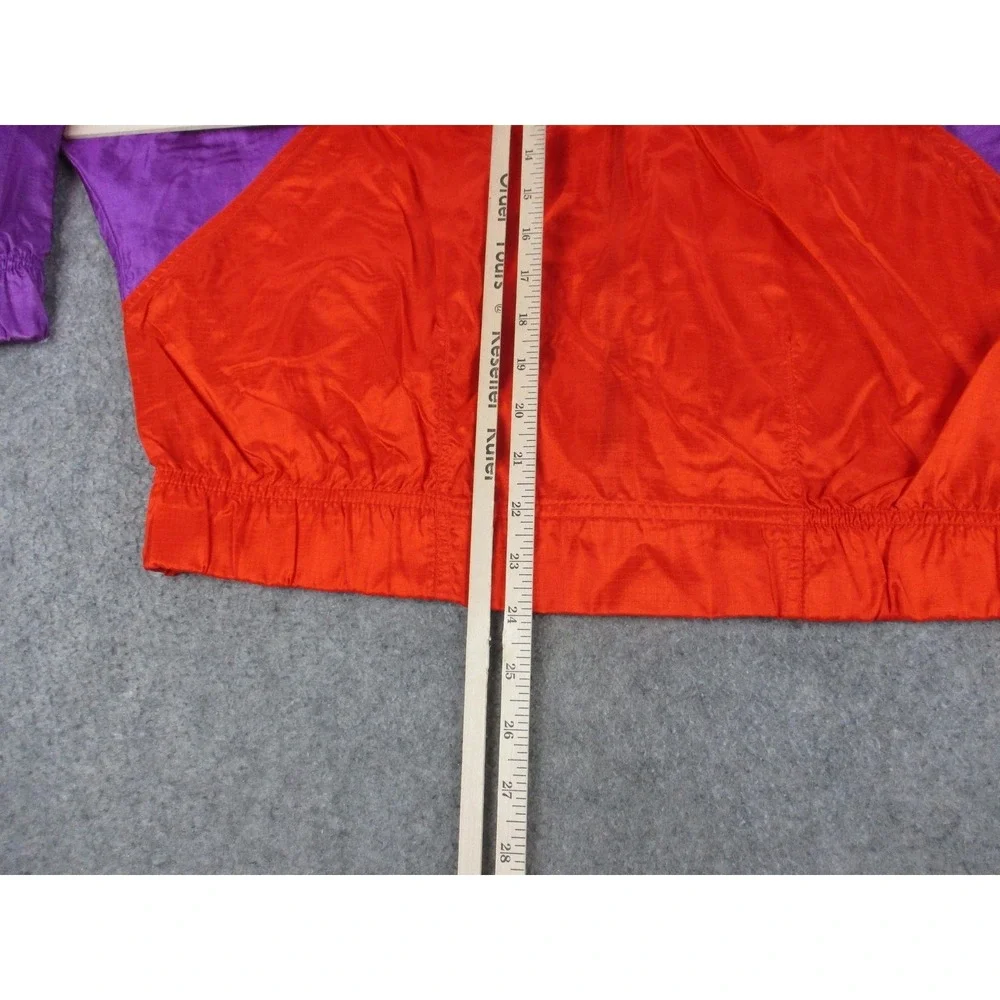 VINTAGE Nike Jacket Womens Extra Large Red Elite Colorblock Windbreaker Zip 90s